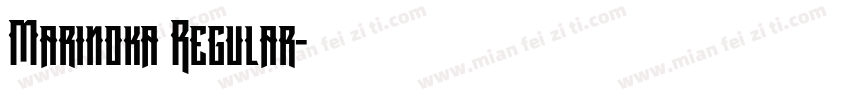 Marinoka Regular字体转换